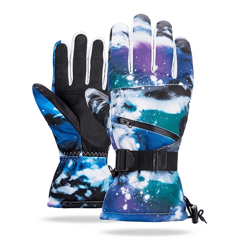 Colorful waterproof warm unisex gloves with adjustable buckle, perfect for extreme weather protection. High insulation and windproof.